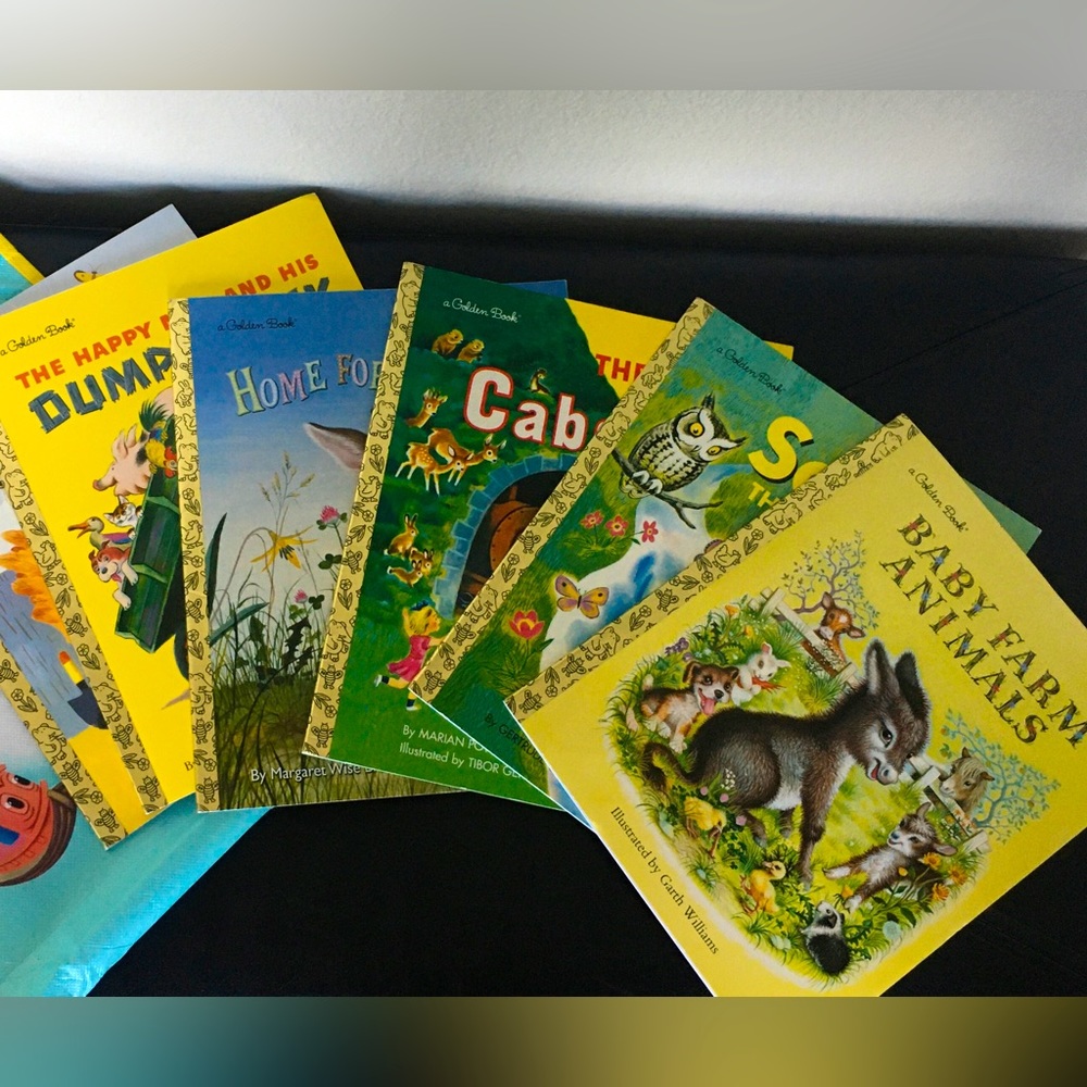 Lot of Six 8 x 10 PAPERBACK “A Little Golden Books”